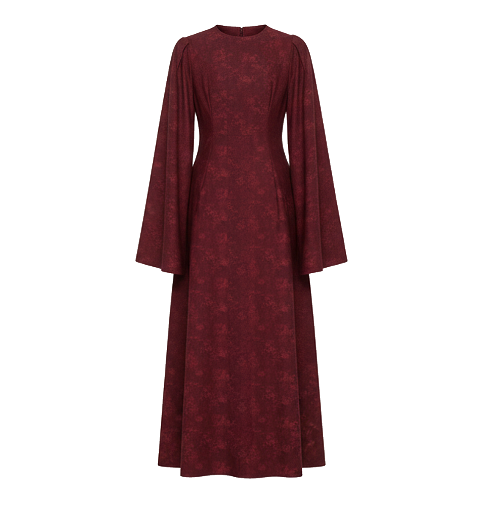 Waxed Cotton Long-Sleeve Dress