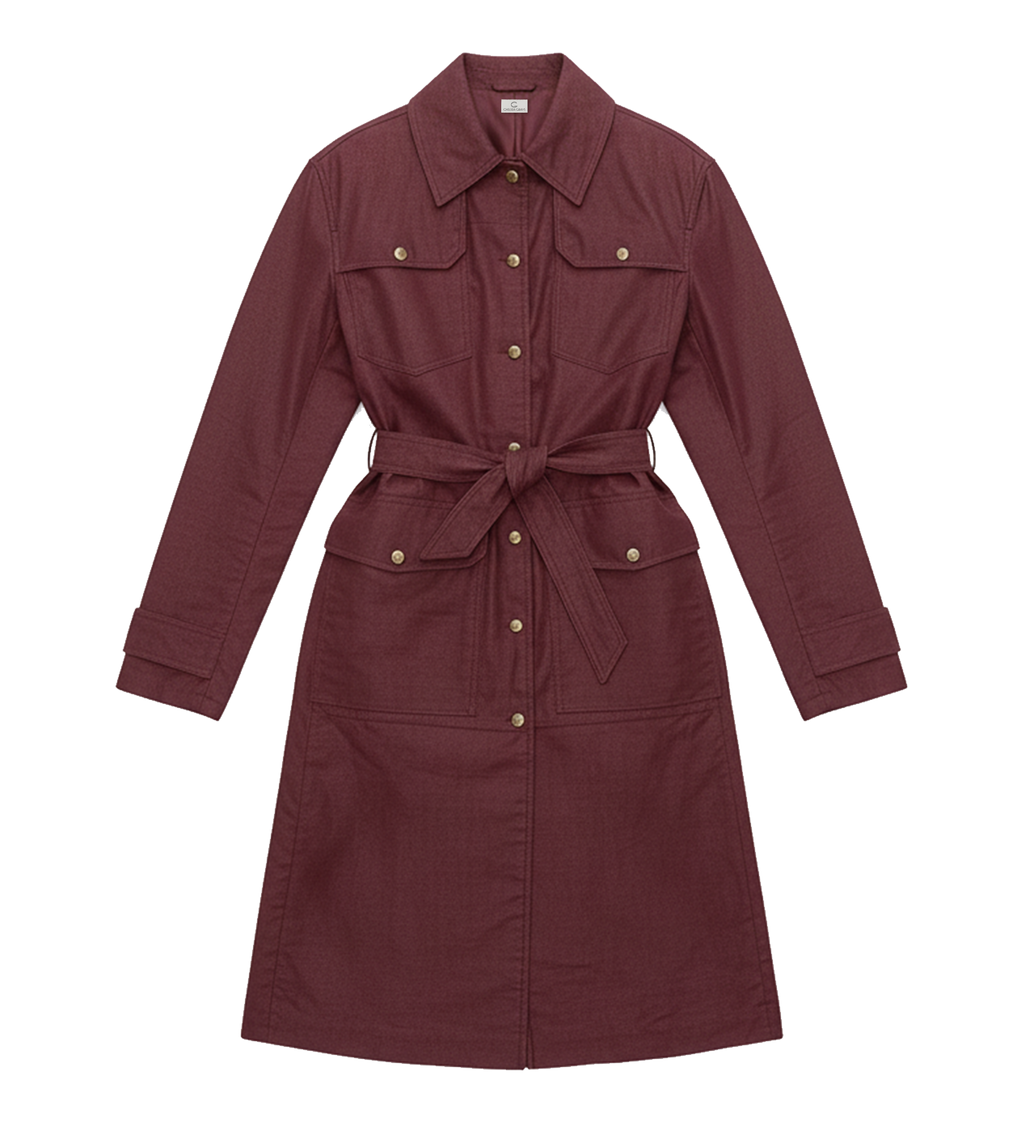 Waxed Cotton Trench Coat