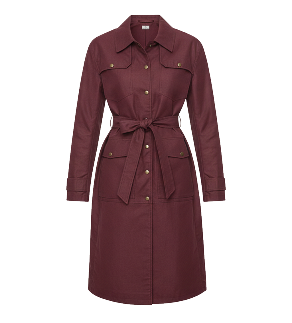 Waxed Cotton Trench Coat