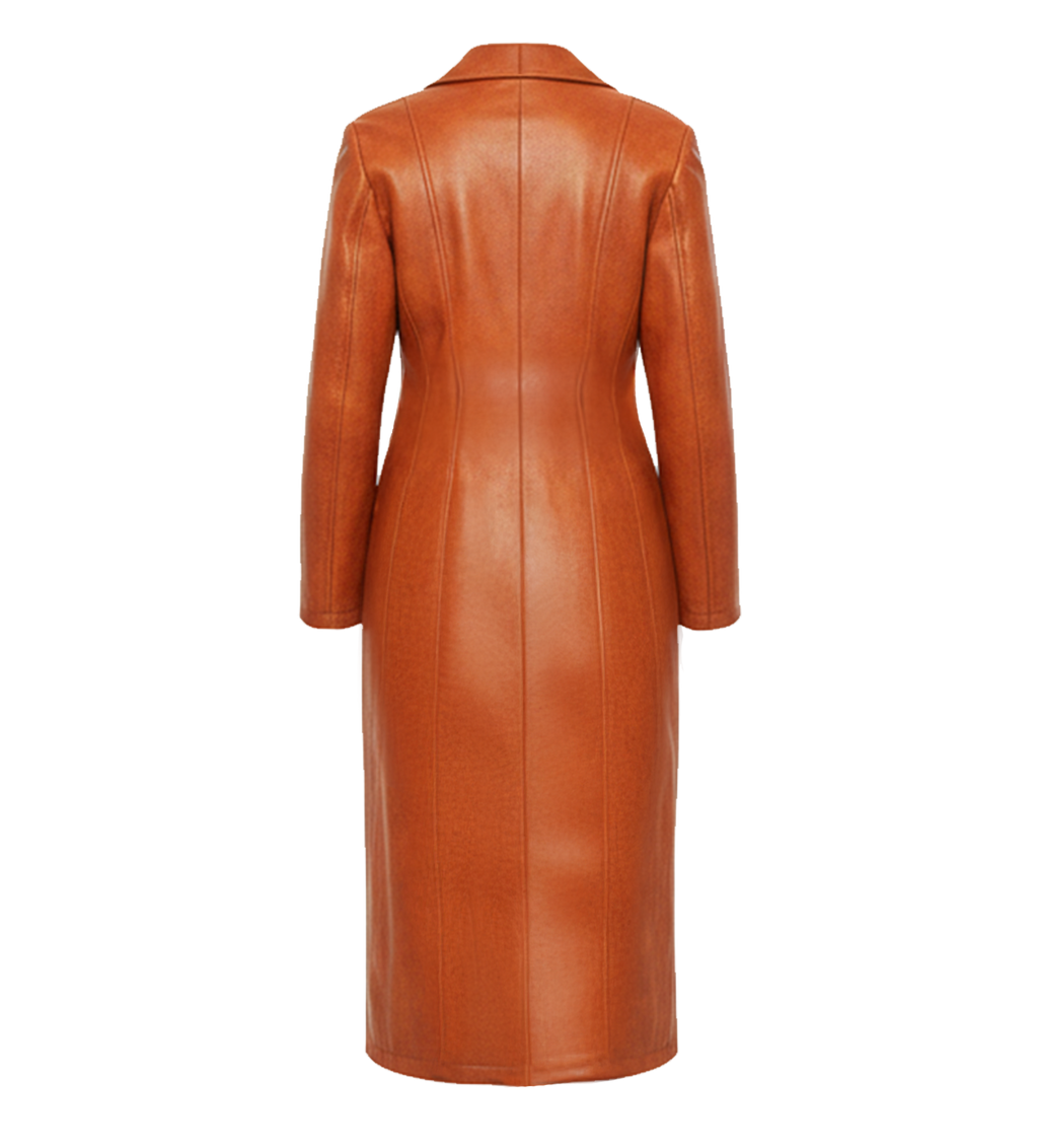 Vegan Leather Coat