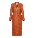 Vegan Leather Coat