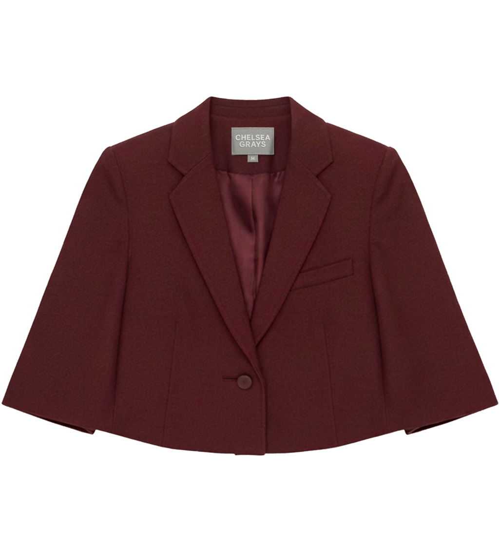 Bordeaux Cape Blazer
