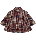 Autumn Plaid Wool Cape