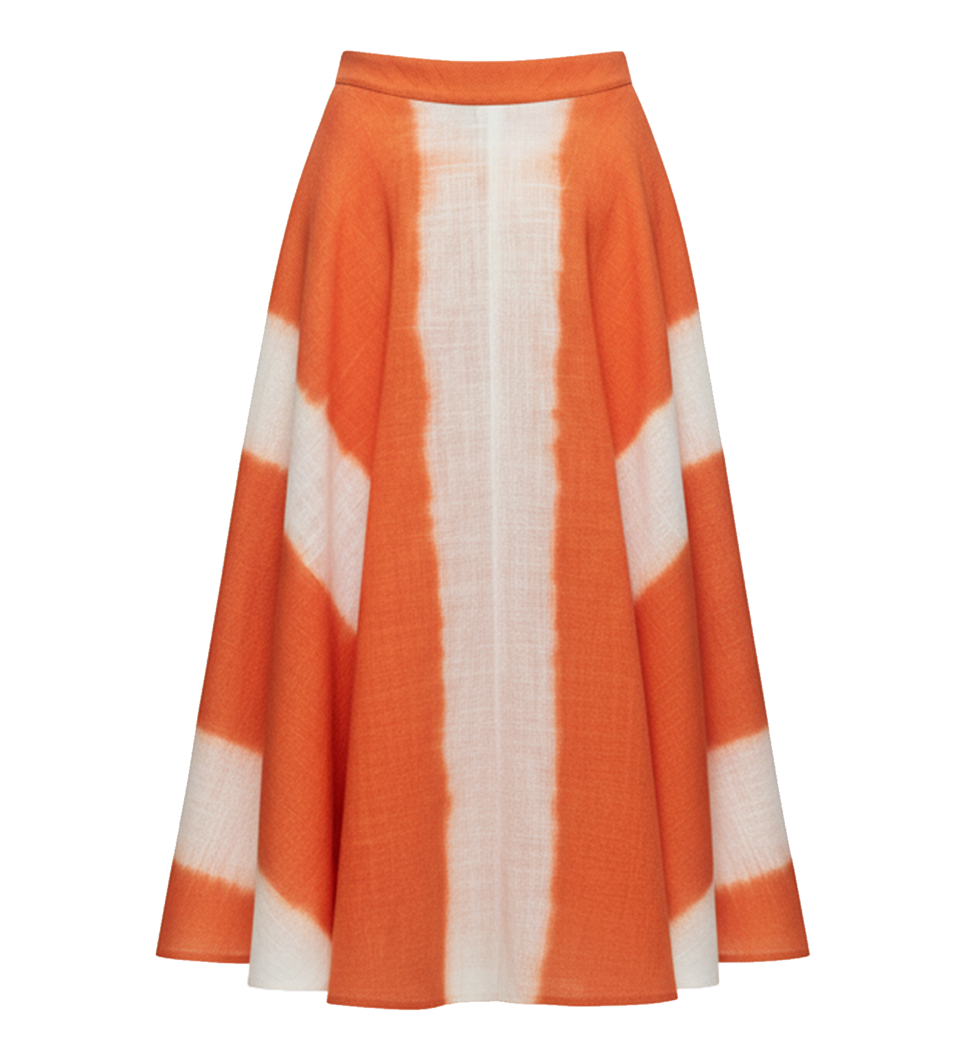 Hand-Dyed Linen A-Line Skirt