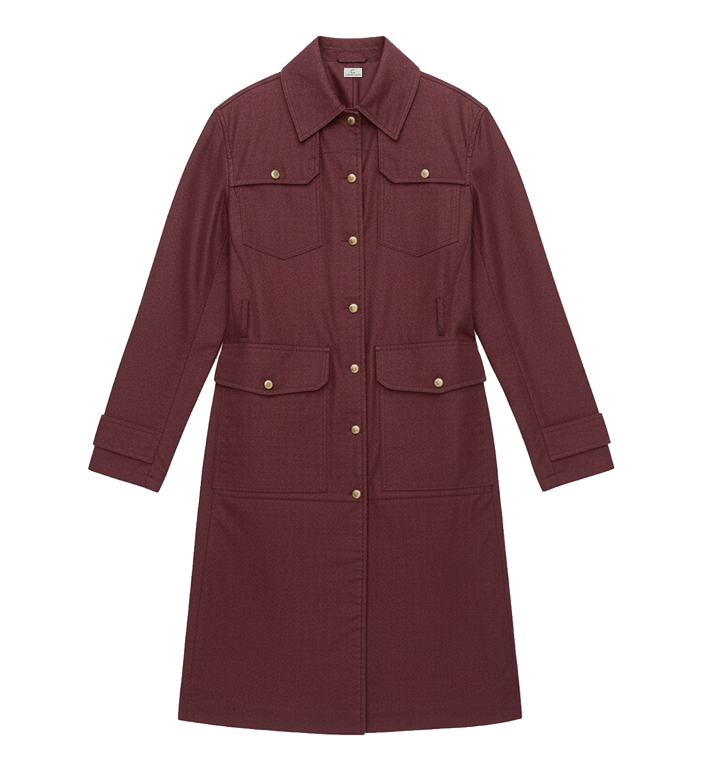 Waxed Cotton Trench Coat